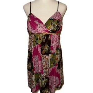 Ruby Rox Paisley Patchwork Dress | size 9